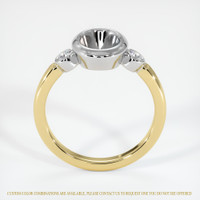 14K White & Yellow Three Stone Ring Setting Image