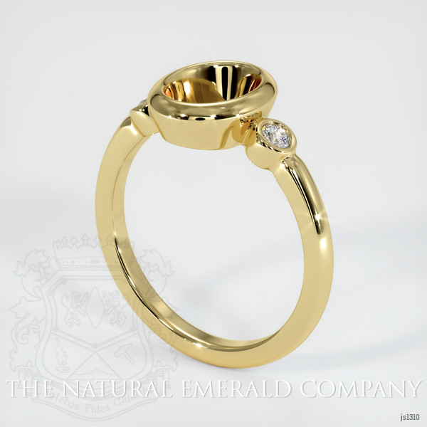  Emerald Ring 0.48 Ct. 18K Yellow Gold
