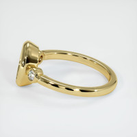 18K Yellow Gold Three Stone Ring Setting Image
