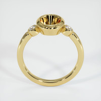18K Yellow Gold Three Stone Ring Setting Image