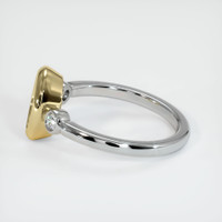 14K Yellow & White Three Stone Ring Setting Image