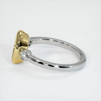 18K Yellow & White Three Stone Ring Setting Image