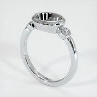 14K White Gold Three Stone Ring Setting Video