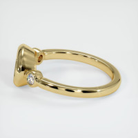 10K Yellow Gold Three Stone Ring Setting Image