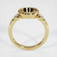 10K Yellow Gold Three Stone Ring Setting Image