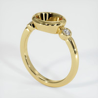 18K Yellow Gold Three Stone Ring Setting Video
