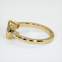 18K Yellow Gold Three Stone Ring Setting Image
