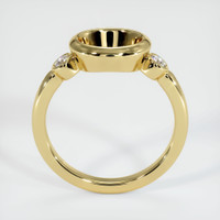 18K Yellow Gold Three Stone Ring Setting Image