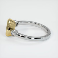 14K Yellow & White Three Stone Ring Setting Image