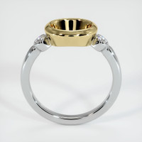 14K Yellow & White Three Stone Ring Setting Image