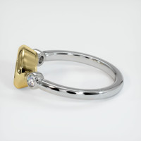 18K Yellow & White Three Stone Ring Setting Image