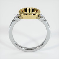 18K Yellow & White Three Stone Ring Setting Image