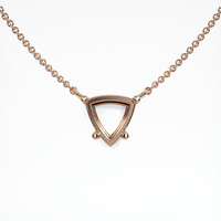 14K Rose Gold Solitaire Necklace Setting Video
