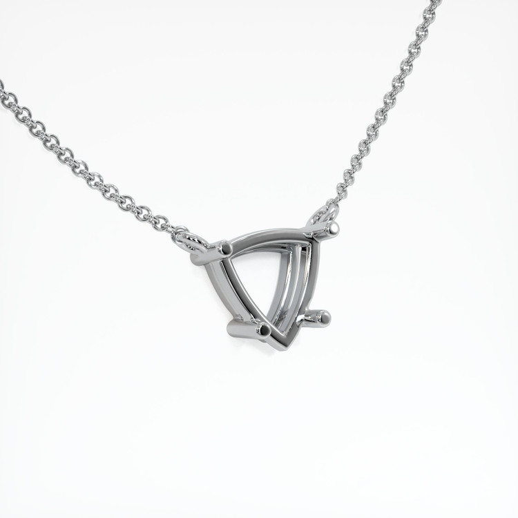 Silver Solitaire Necklace Setting