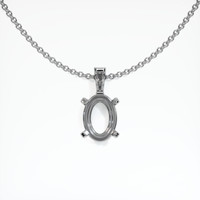 18K White Gold Accent Stones Pendant Setting Video