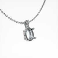 18K White Gold Accent Stones Pendant Setting Image