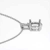18K White Gold Accent Stones Pendant Setting Image