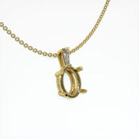 14K Yellow Gold Accent Stones Pendant Setting Image