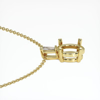 14K Yellow Gold Accent Stones Pendant Setting Image