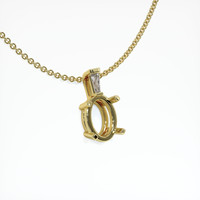 18K Yellow Gold Accent Stones Pendant Setting Image