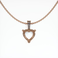 14K Rose Gold Accent Stones Pendant Setting Video