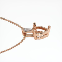 14K Rose Gold Accent Stones Pendant Setting Image