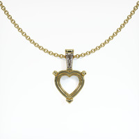 18K Yellow Gold Accent Stones Pendant Setting Video