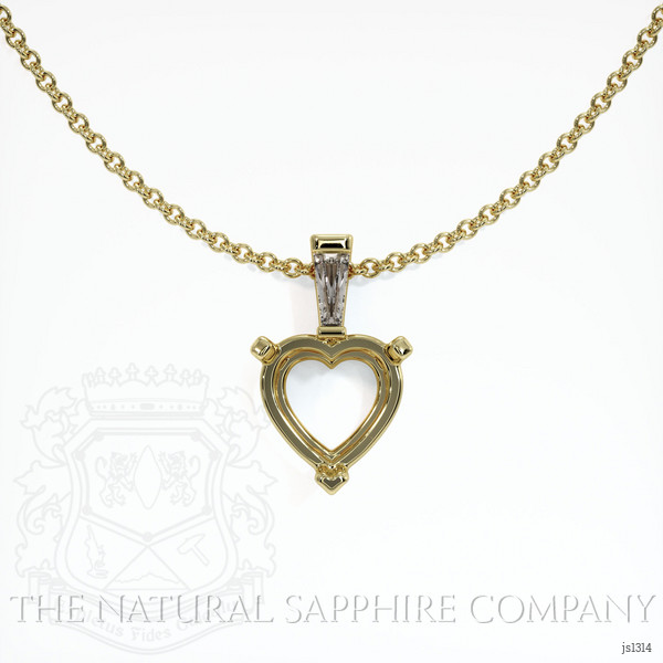  Emerald Pendant 3.00 Ct. 18K Yellow Gold