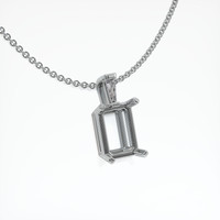 Platinum 950 Accent Stones Pendant Setting Image