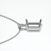 Platinum 950 Accent Stones Pendant Setting Image