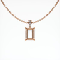 14K Rose Gold Accent Stones Pendant Setting Video