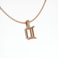 14K Rose Gold Accent Stones Pendant Setting Image