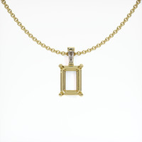 14K Yellow Gold Accent Stones Pendant Setting Video