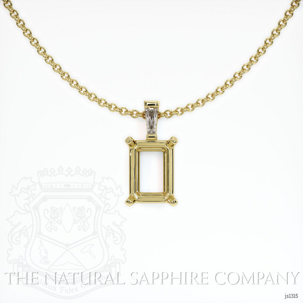  Emerald Pendant 1.59 Ct. 18K Yellow Gold