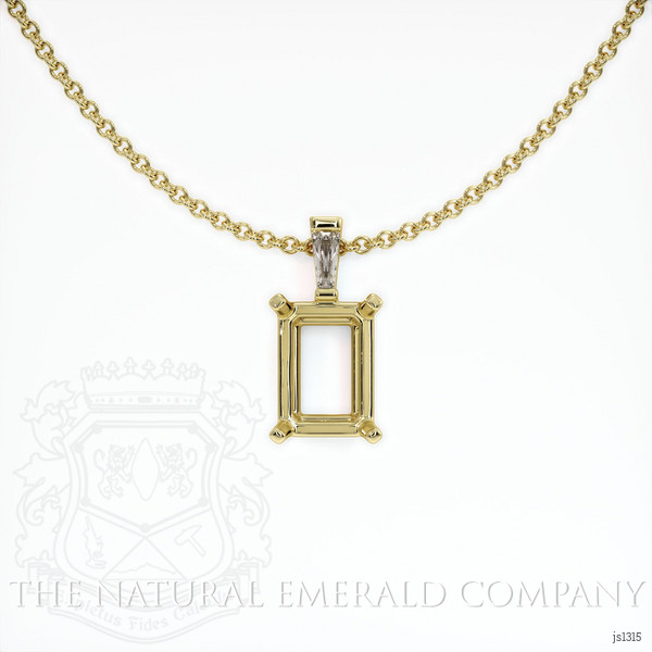  Emerald Pendant 1.59 Ct. 18K Yellow Gold