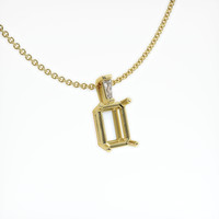 18K Yellow Gold Accent Stones Pendant Setting Image