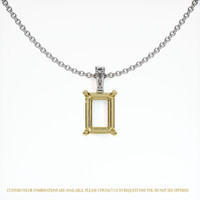 14K Yellow & White Accent Stones Pendant Setting Video