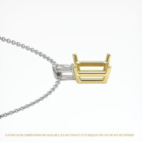 14K Yellow & White Accent Stones Pendant Setting Image