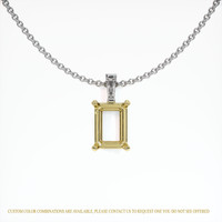 18K Yellow & White Accent Stones Pendant Setting Video