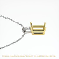 18K Yellow & White Accent Stones Pendant Setting Image