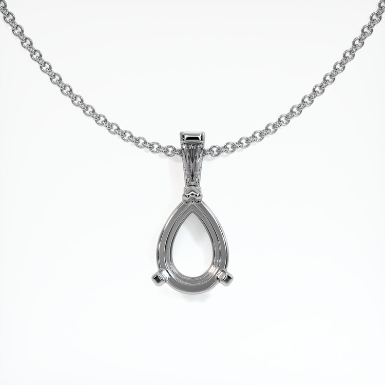 Platinum 950 Accent Stones Pendant Setting
