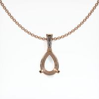 14K Rose Gold Accent Stones Pendant Setting Video