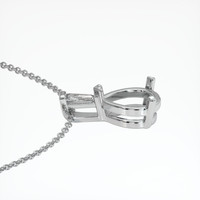 10K White Gold Accent Stones Pendant Setting Image