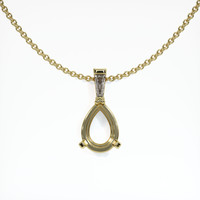 14K Yellow Gold Accent Stones Pendant Setting Video