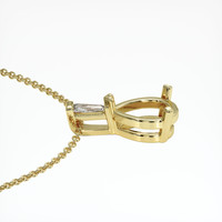 14K Yellow Gold Accent Stones Pendant Setting Image