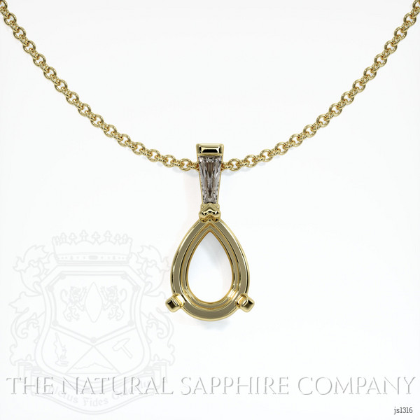  Emerald Pendant 1.72 Ct. 18K Yellow Gold
