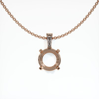 14K Rose Gold Accent Stones Pendant Setting Video