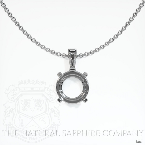  Emerald Pendant 3.36 Ct. 18K White Gold