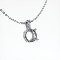 18K White Gold Accent Stones Pendant Setting Image
