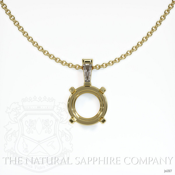  Emerald Pendant 2.88 Ct. 18K Yellow Gold